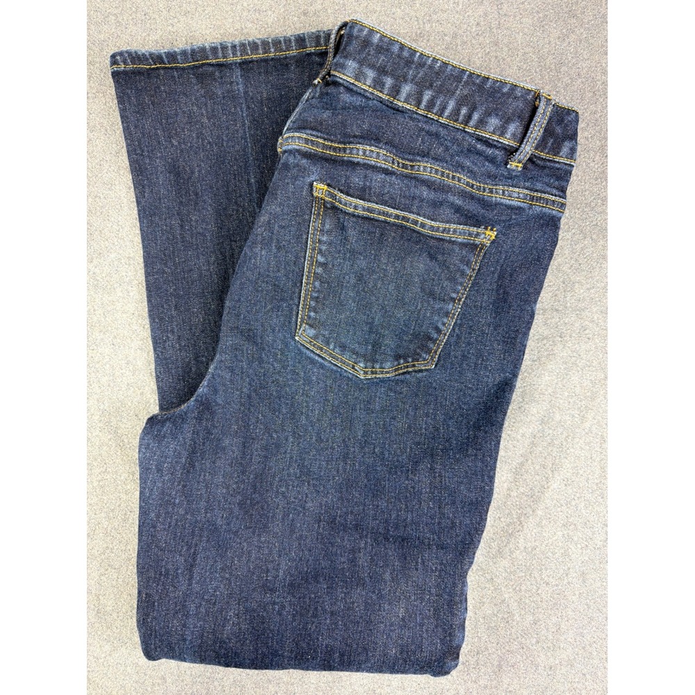 Talbots Heritage Bootcut Jeans Womens 14W Dark Wash Mid Rise‎ Denim